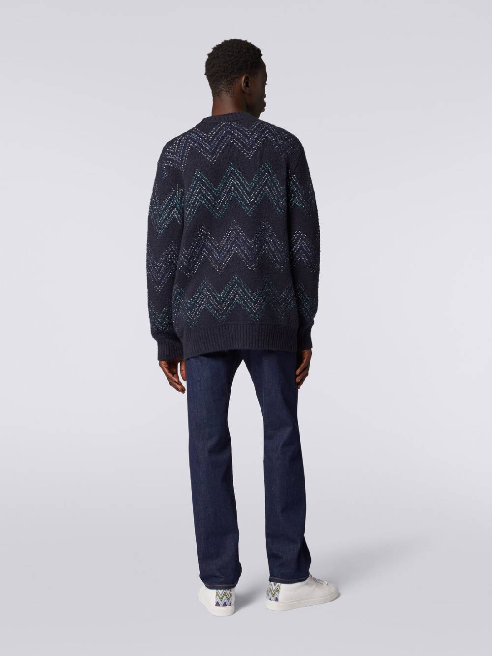 M Missoni Cardigan con scollatura a V in misto cotone zig zag Bestseller