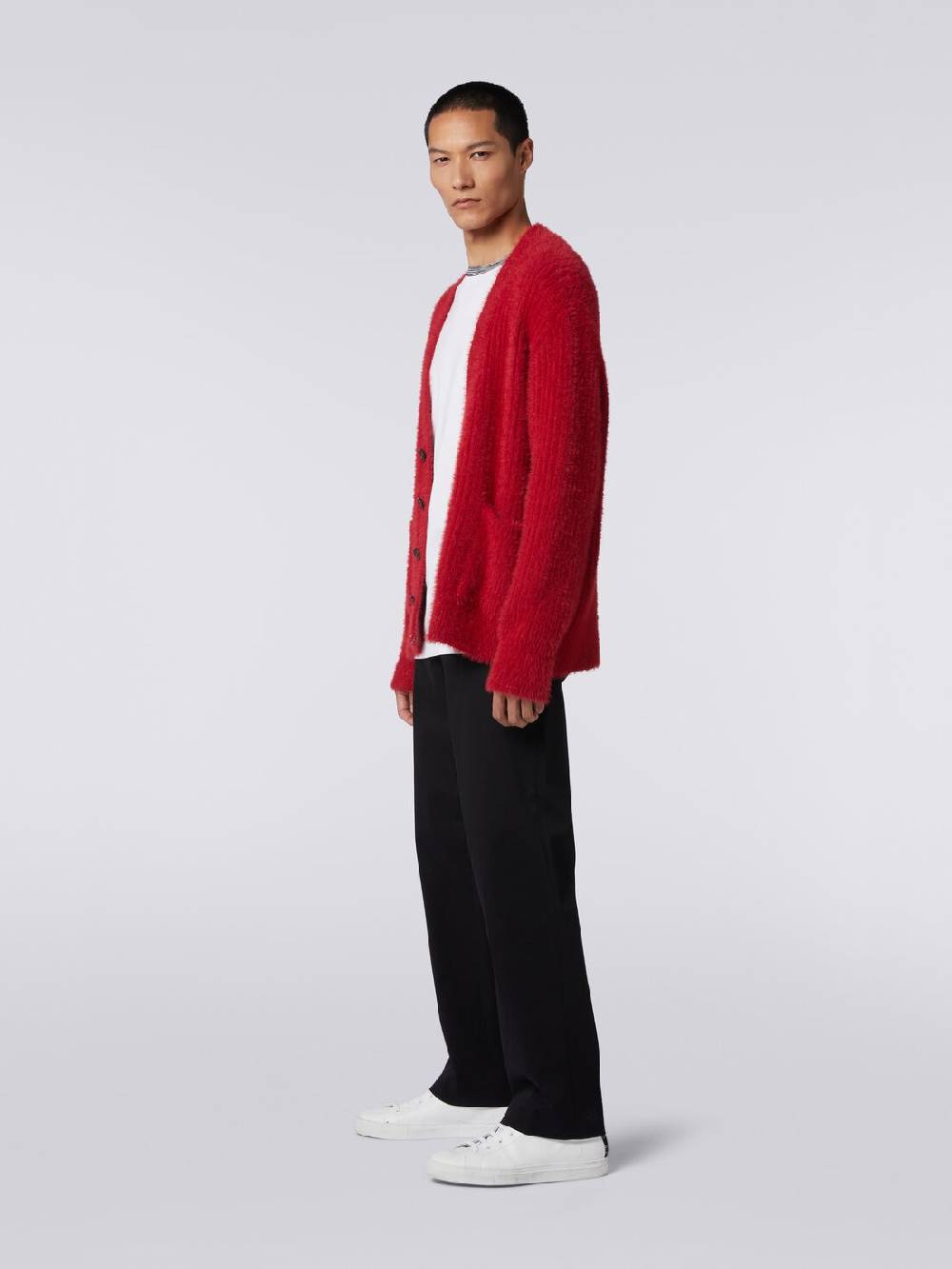 M Missoni Cardigan oversize in misto lana effetto pelo Offerte stagionali