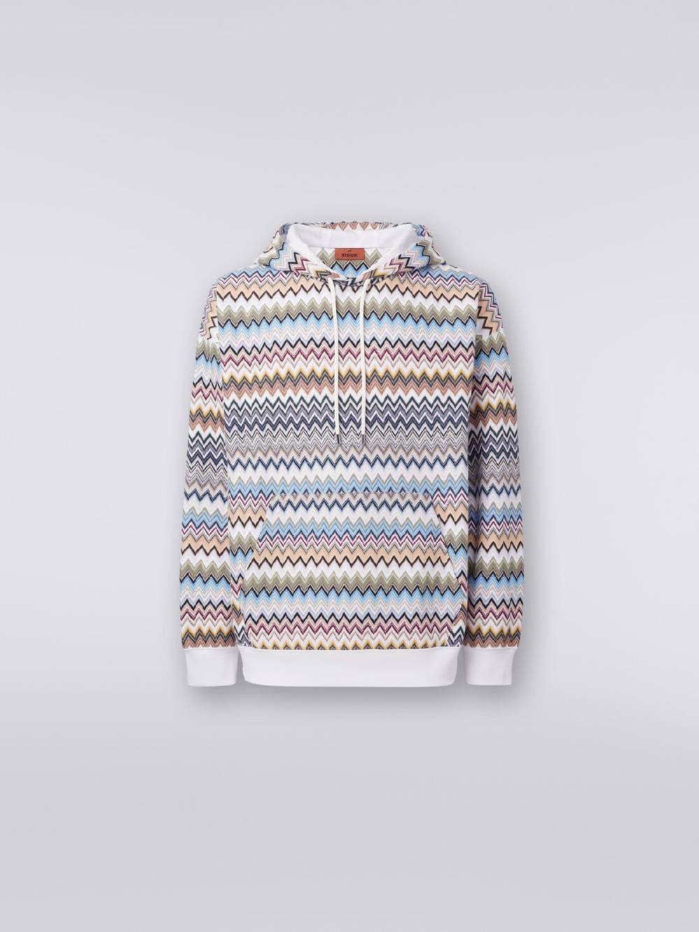 M Missoni Felpa con cappuccio in cotone zig zag Comprane uno, ottenene uno gratis