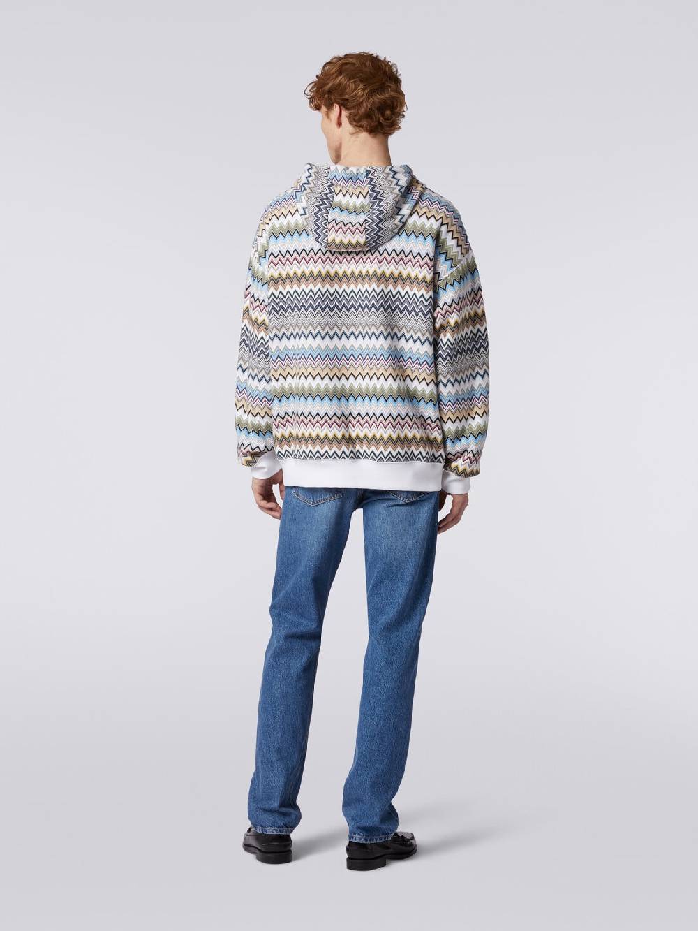M Missoni Felpa con cappuccio in cotone zig zag Comprane uno, ottenene uno gratis
