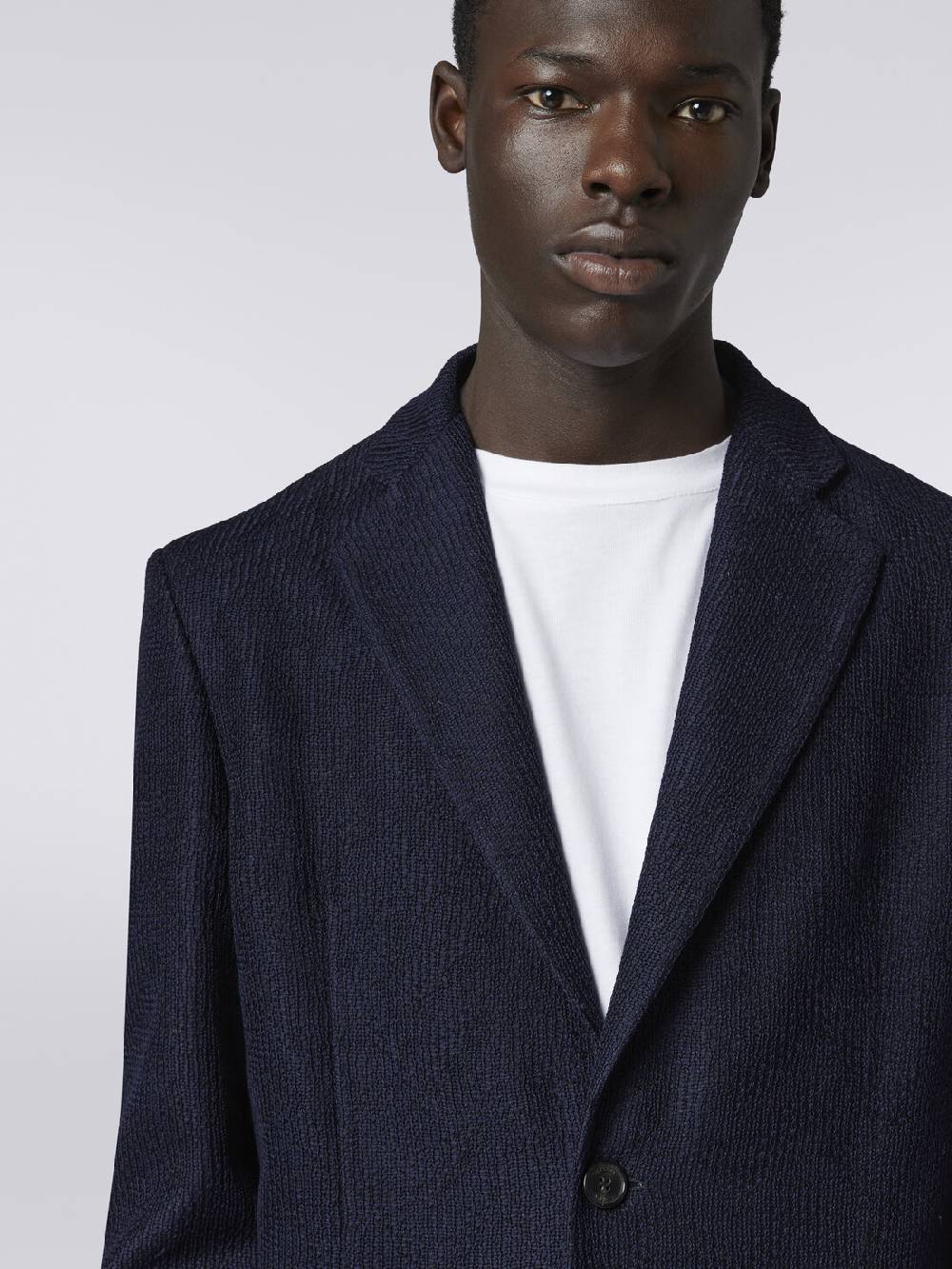 M Missoni Blazer monopetto in cotone chevron Sconti VIP