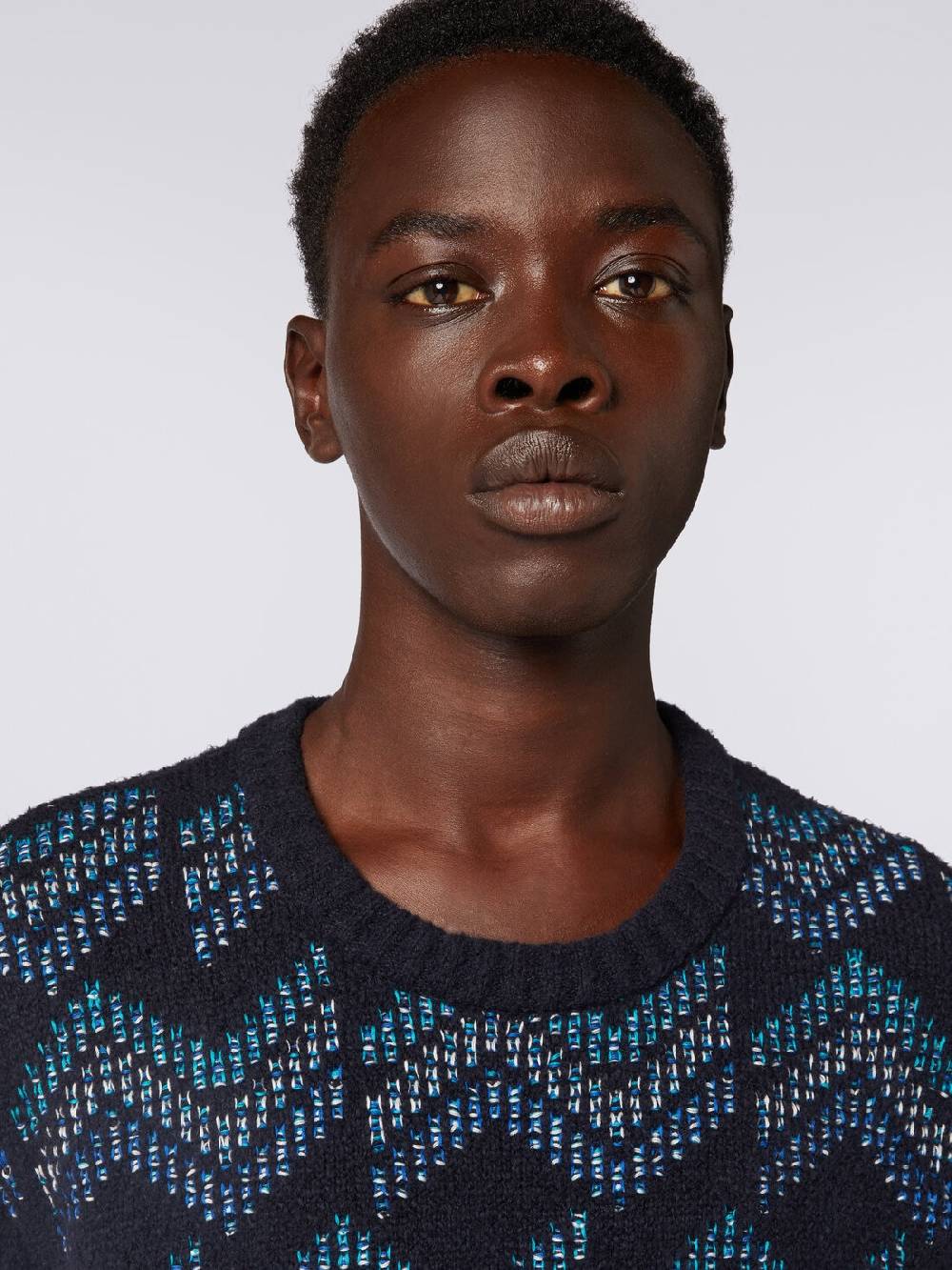 M Missoni Pullover girocollo in misto cotone motivo zig zag Rilascio limitato