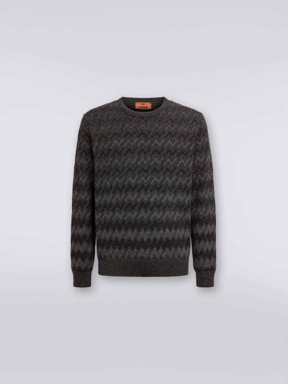 M Missoni Pullover girocollo in cachemire con zig zag Ultimi tre giorni