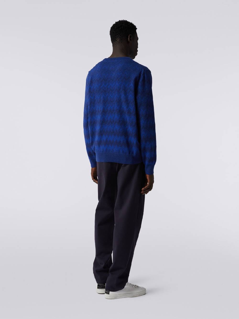M Missoni Pullover girocollo in cachemire con zig zag Ultimi due giorni