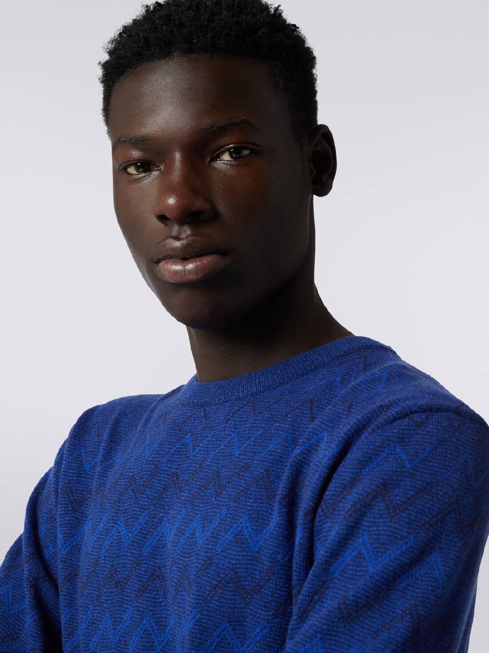 M Missoni Pullover girocollo in cachemire con zig zag Ultimi due giorni