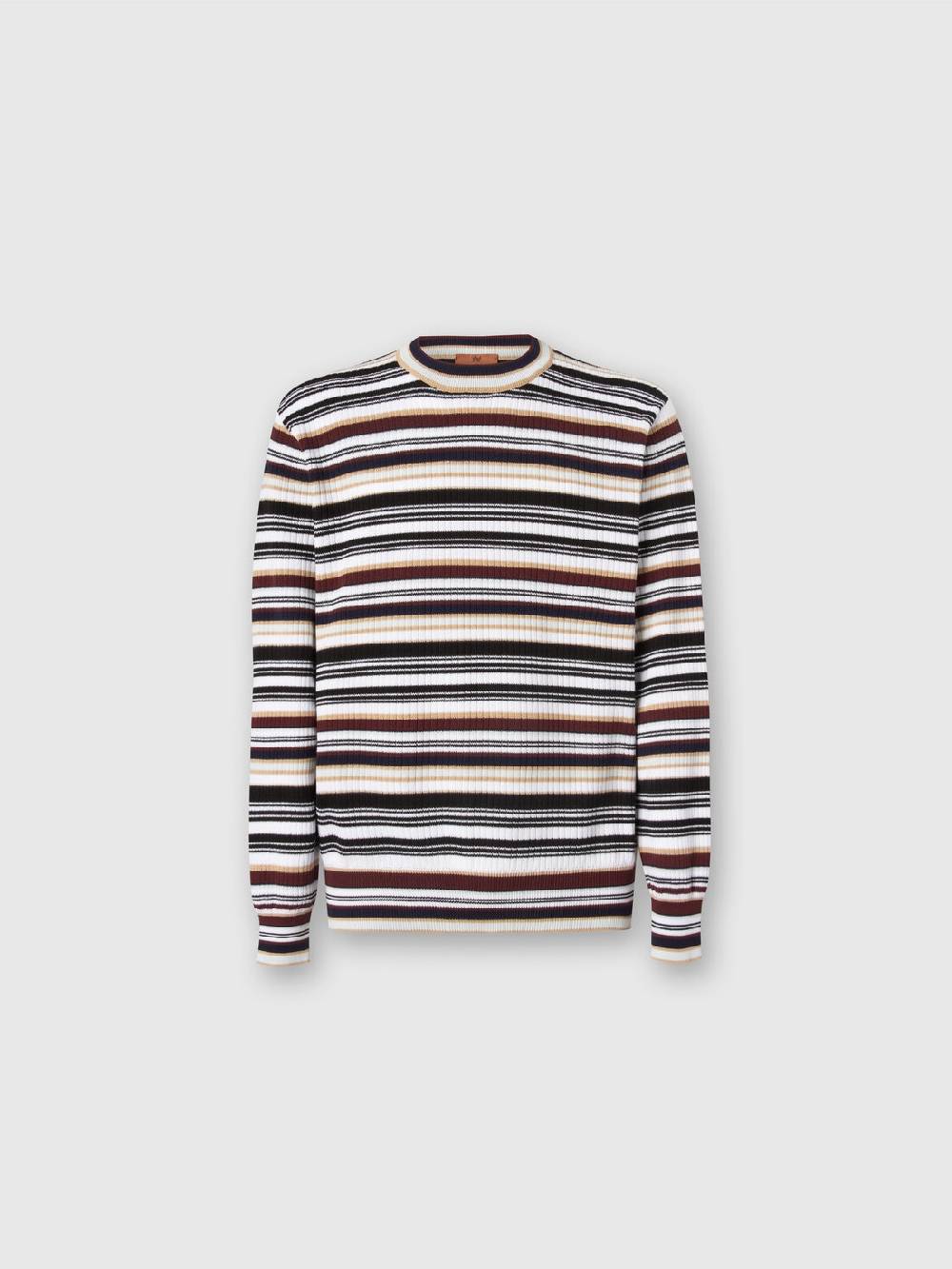 M Missoni Pullover girocollo in cotone a righe Fino al 50% di sconto