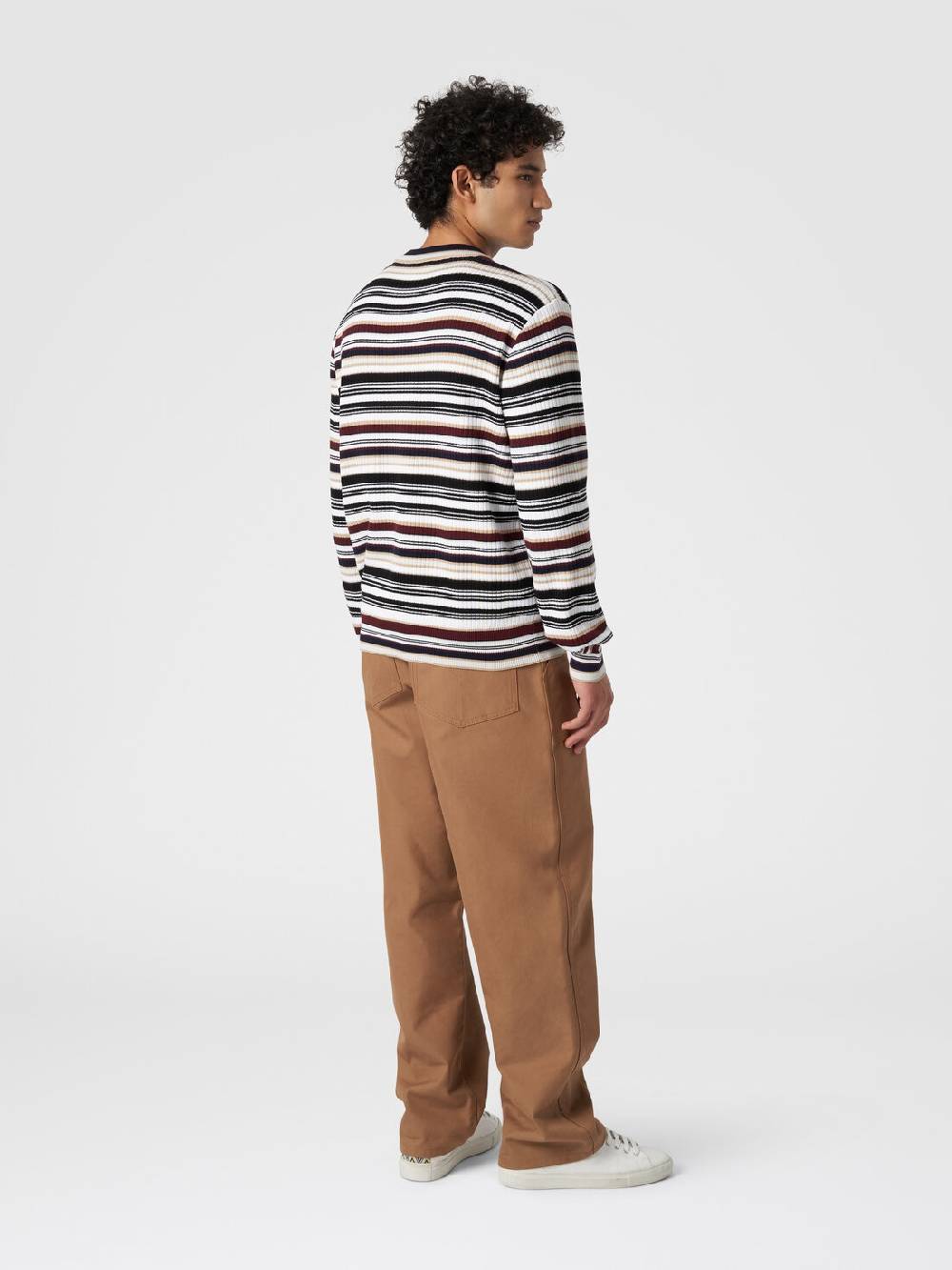 M Missoni Pullover girocollo in cotone a righe Fino al 50% di sconto