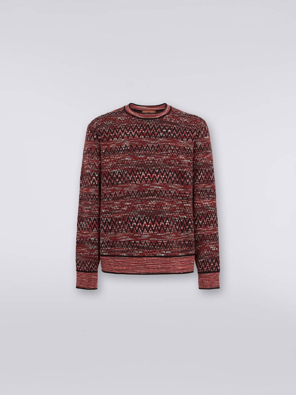M Missoni Maglia girocollo con stampa chevron fiammata Only for today