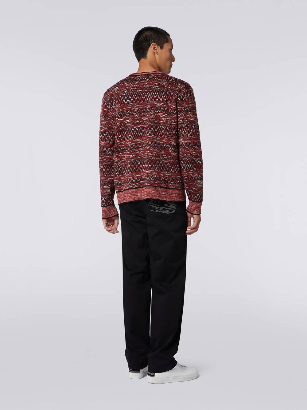 M Missoni Maglia girocollo con stampa chevron fiammata Only for today