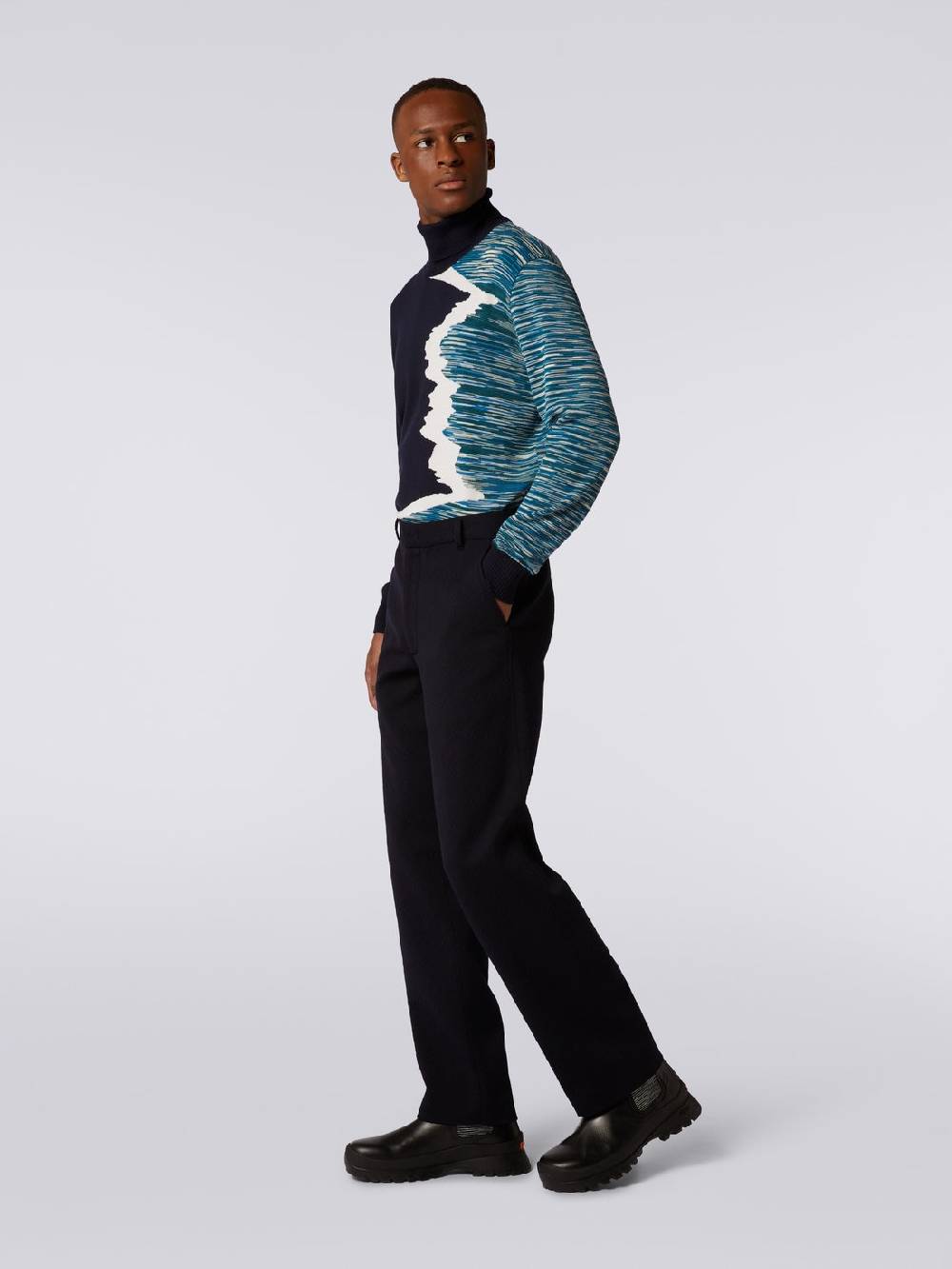 M Missoni Pantaloni in misto lana chevron Sostegno trimestrale