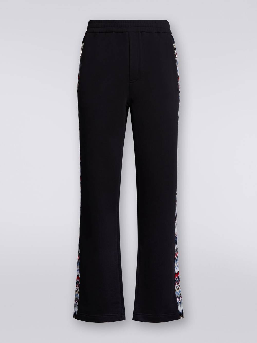 M Missoni Joggers in cotone con inserti zig zag Fino al 55% di sconto