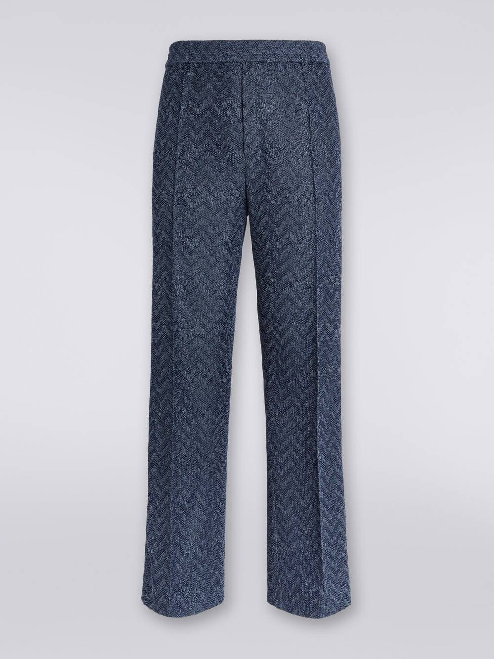 M Missoni Pantaloni dritti in maglia di cotone chevron 50% di sconto con spedizione gratuita