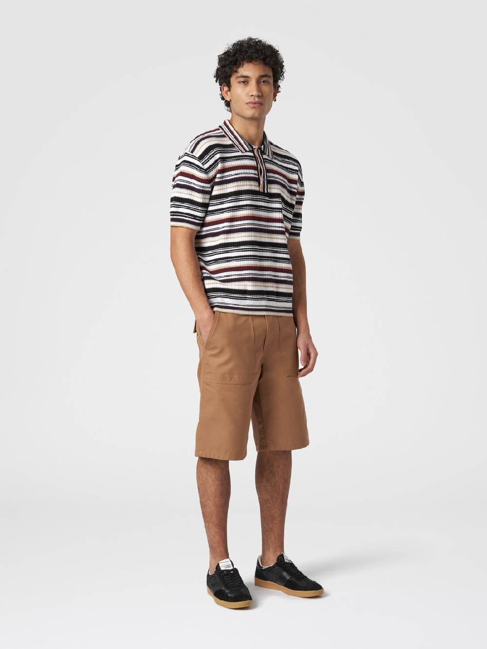 M Missoni Polo in cotone a righe Esporta salva