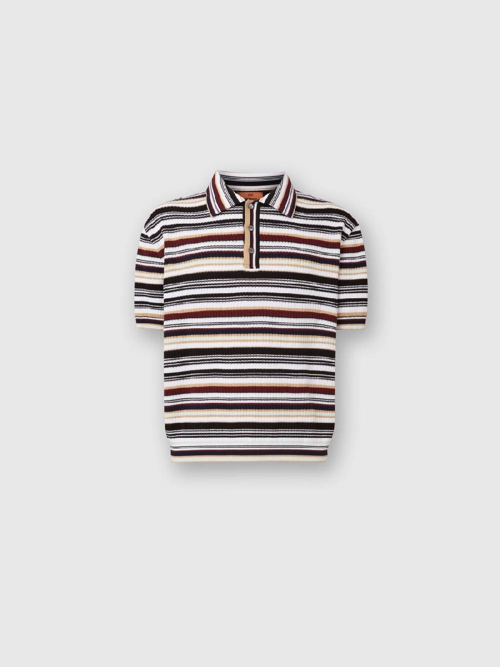 M Missoni Polo in cotone a righe Esporta salva