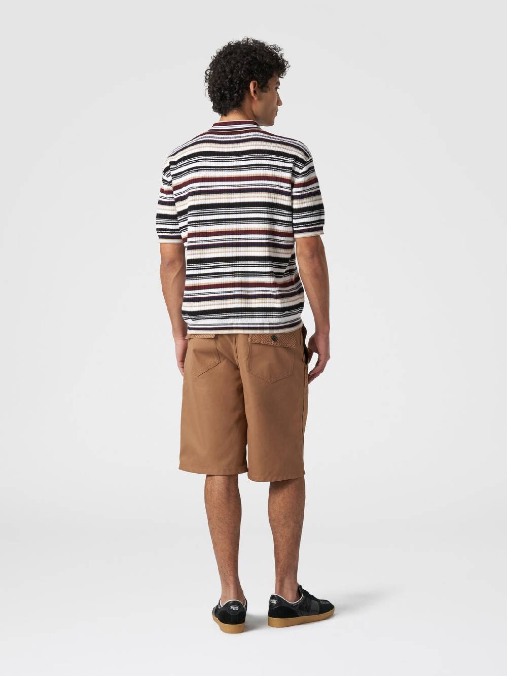 M Missoni Polo in cotone a righe Esporta salva
