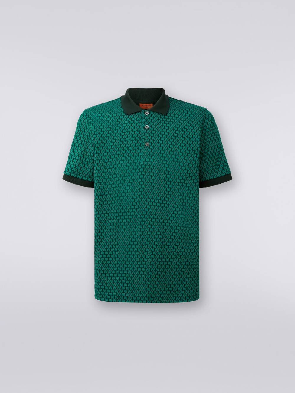 M Missoni Polo a maniche corte in cotone Black Friday Prezzi