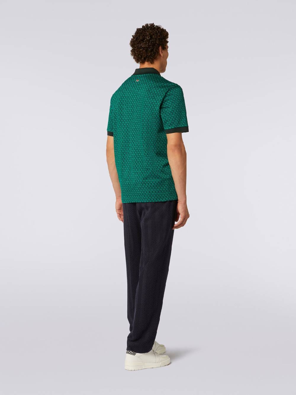 M Missoni Polo a maniche corte in cotone Black Friday Prezzi
