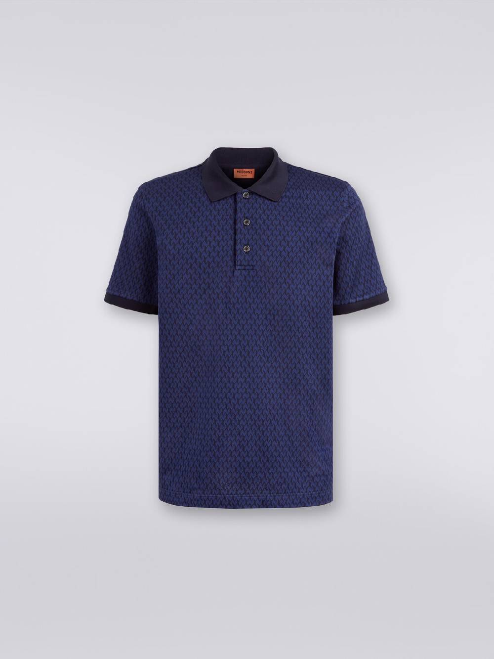 M Missoni Polo a maniche corte in cotone In vendita