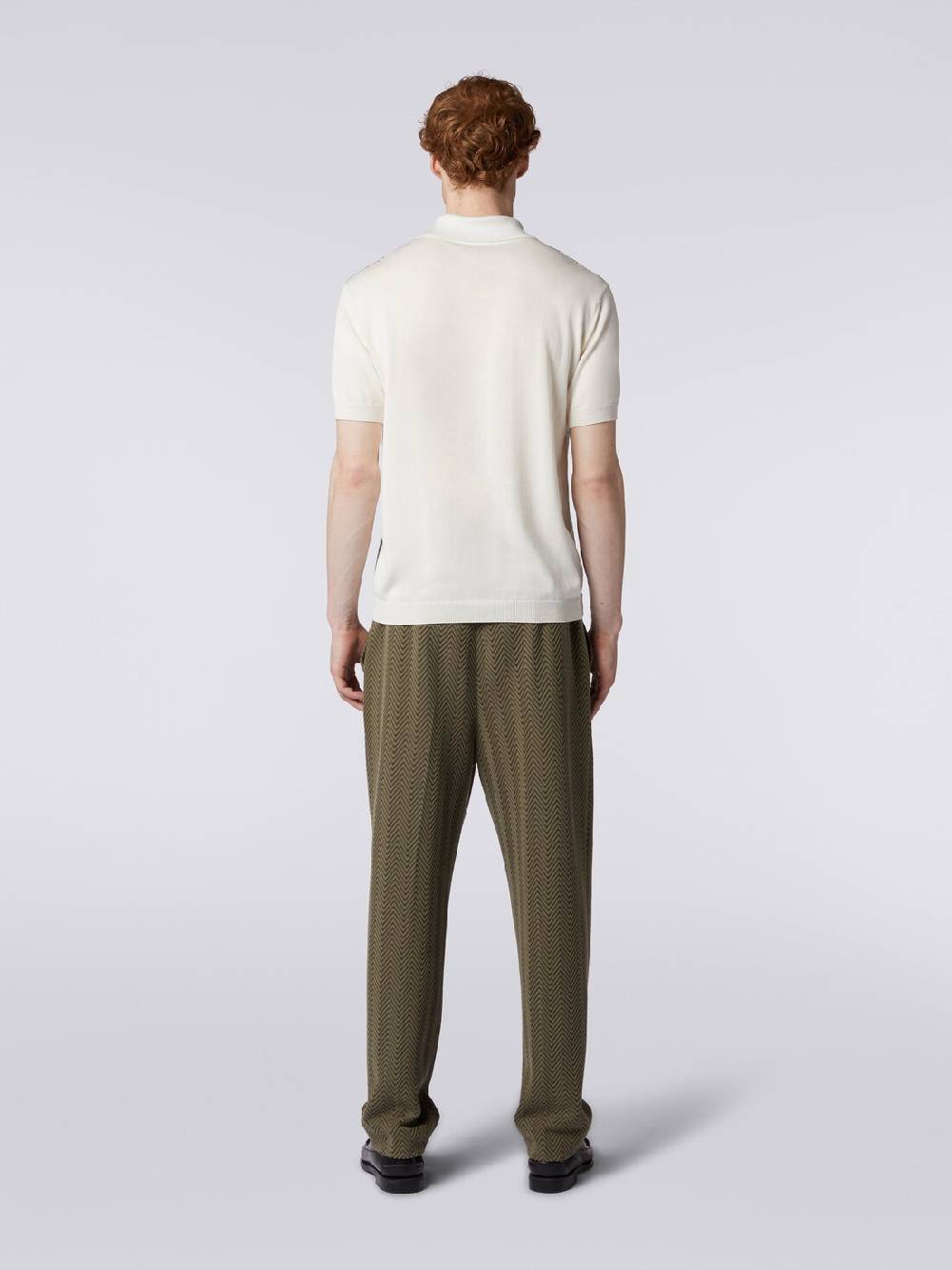 M Missoni Polo a maniche corte zig zag con profili a contrasto Duty-free