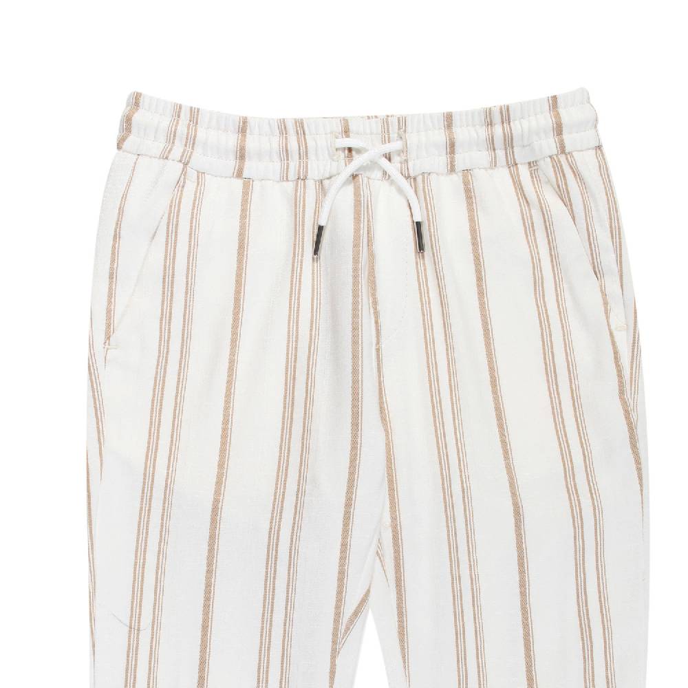 Nupkeet Pantalone Lungo Beige e Bianco – Occhiata Soddisfazione Garantita