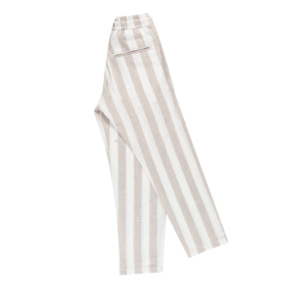 Nupkeet Pantalone lungo Beige e Bianco – Scaro Shopping Online