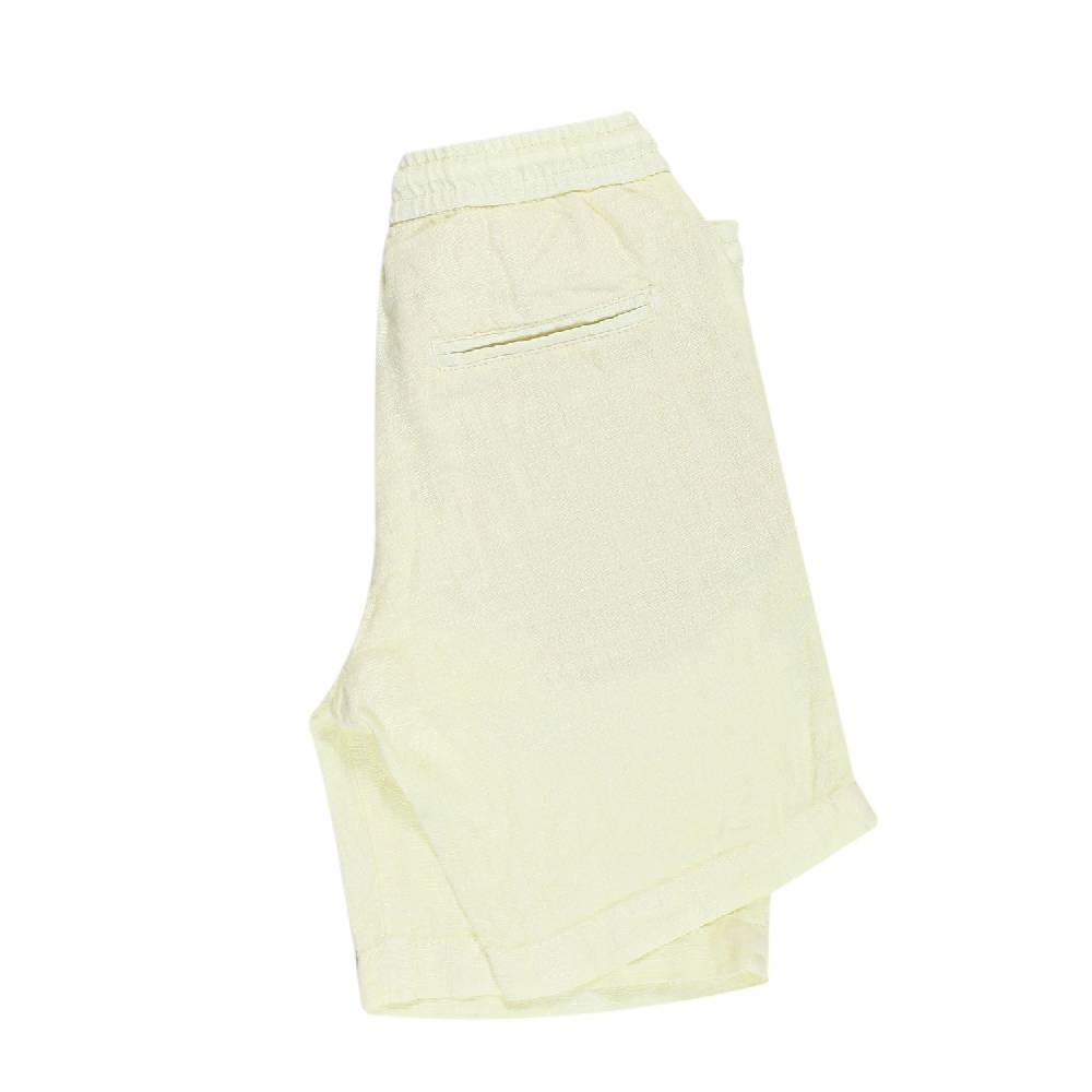 Nupkeet Bermuda Giallo In Lino – Cucolo Novità