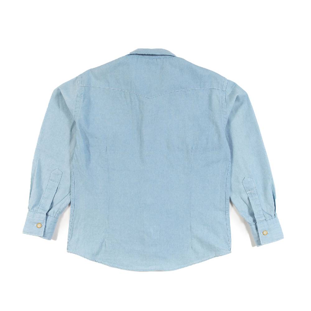 Nupkeet Camicia Collo Italiano Celeste – Coccio Vendita Calda