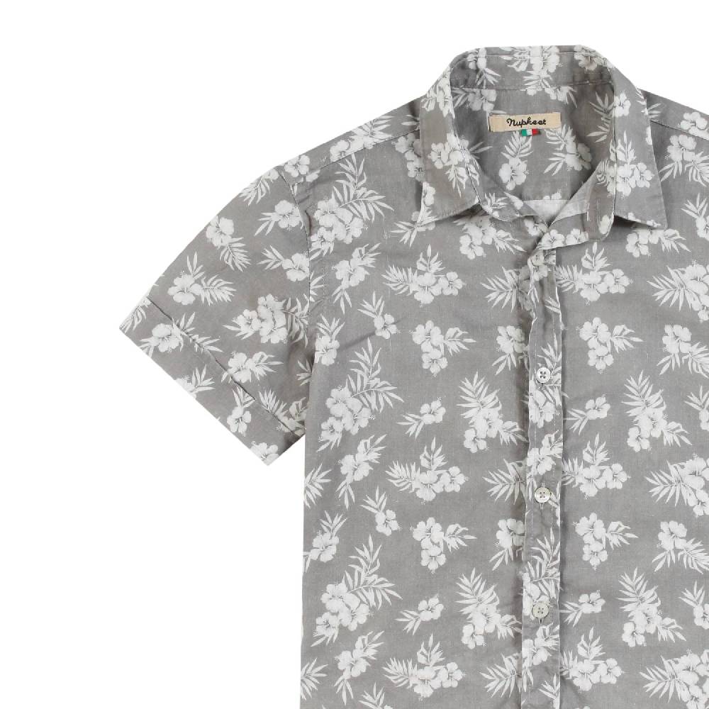 Nupkeet Camicia Collo Italiano manica corta – Canino I Più Venduti