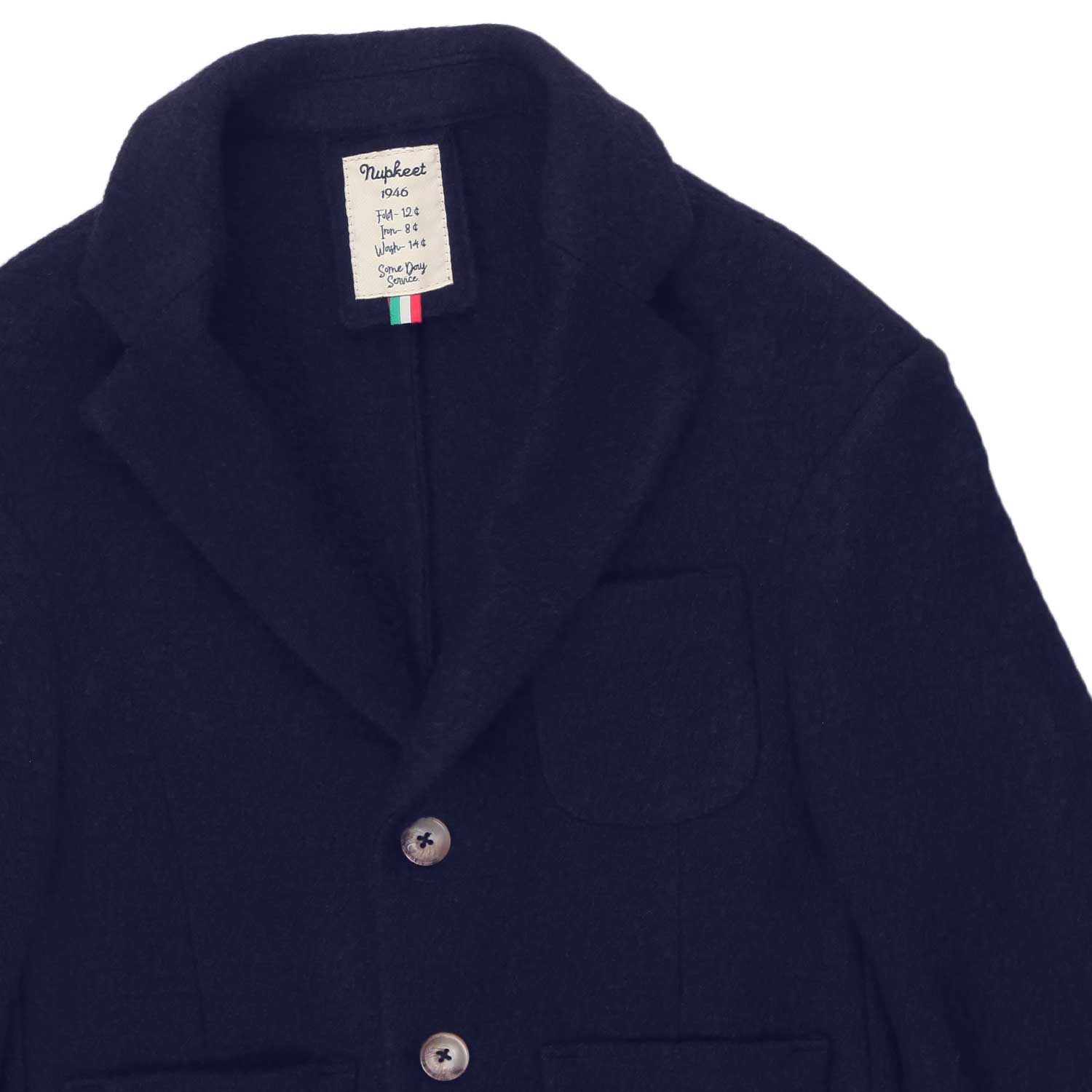 Nupkeet Giacca Davide misto lana blu Offerta
