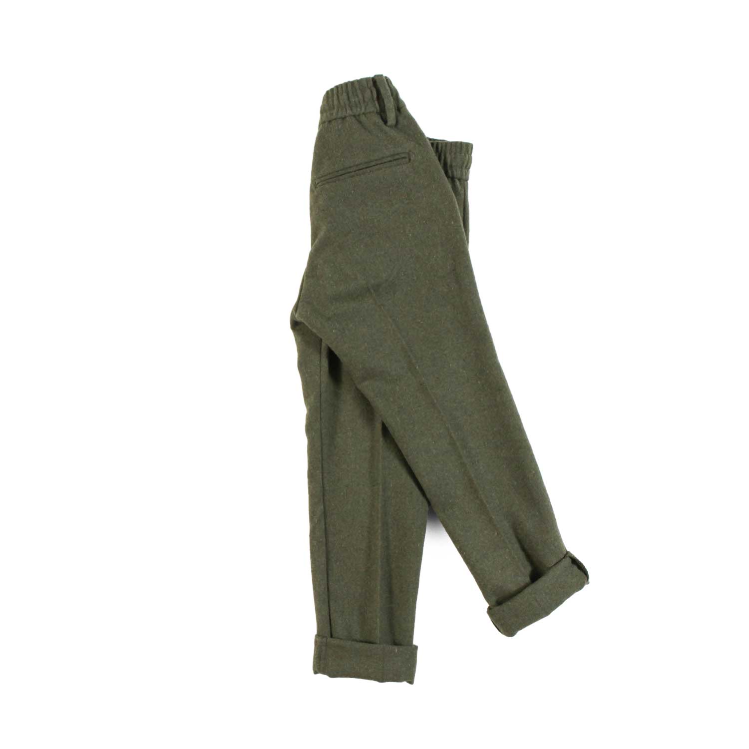 Nupkeet Pantalone con Coulisse in Misto Lana – Nero In Vendita