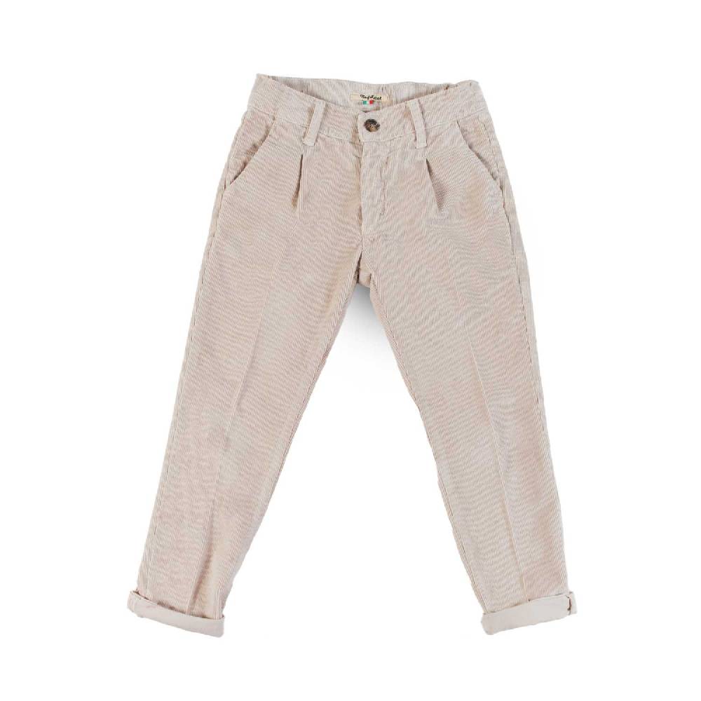 Nupkeet Pantalone con Pinces in Velluto Operato Stretch – Vattern Saldi Di Fabbrica