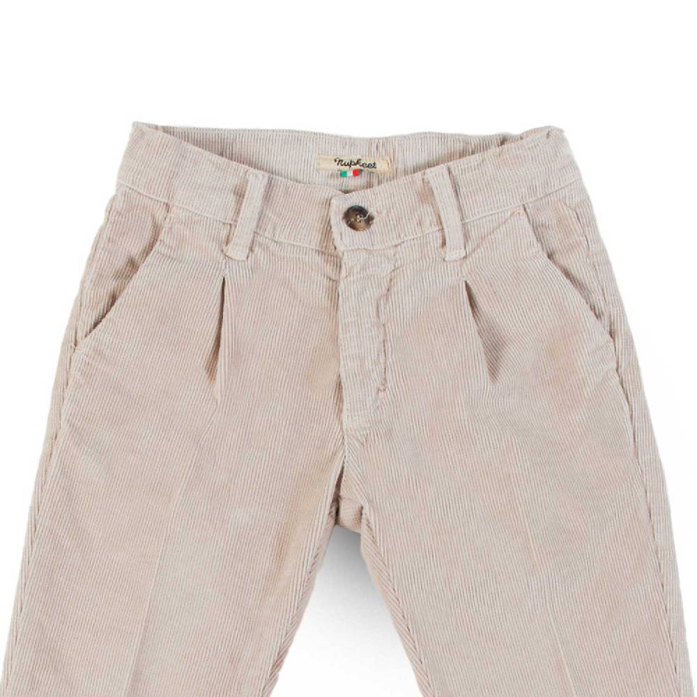 Nupkeet Pantalone con Pinces in Velluto Operato Stretch – Vattern Saldi Di Fabbrica
