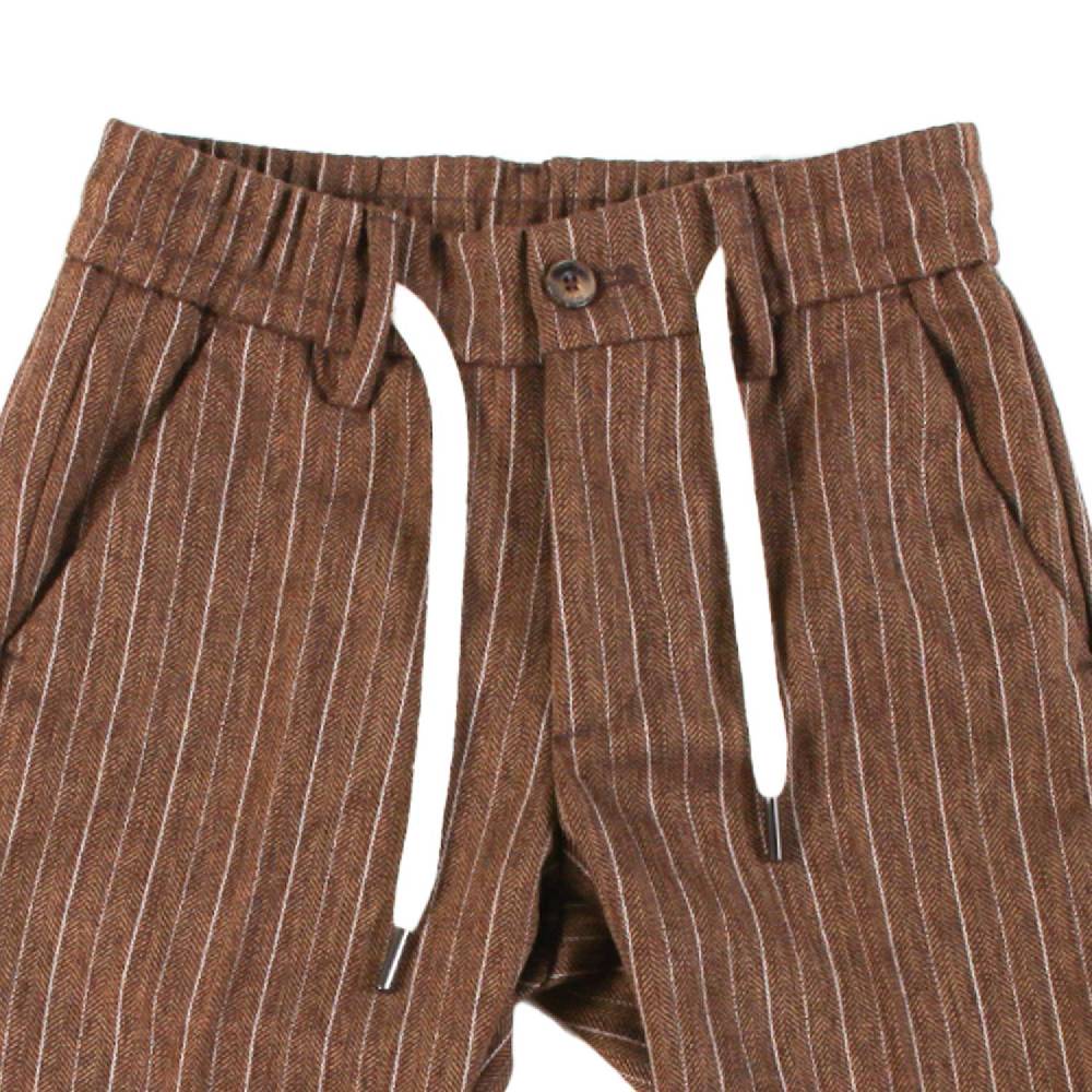Nupkeet Pantalone con Coulisse in Panno Spinato – Torrei Ritorno libero