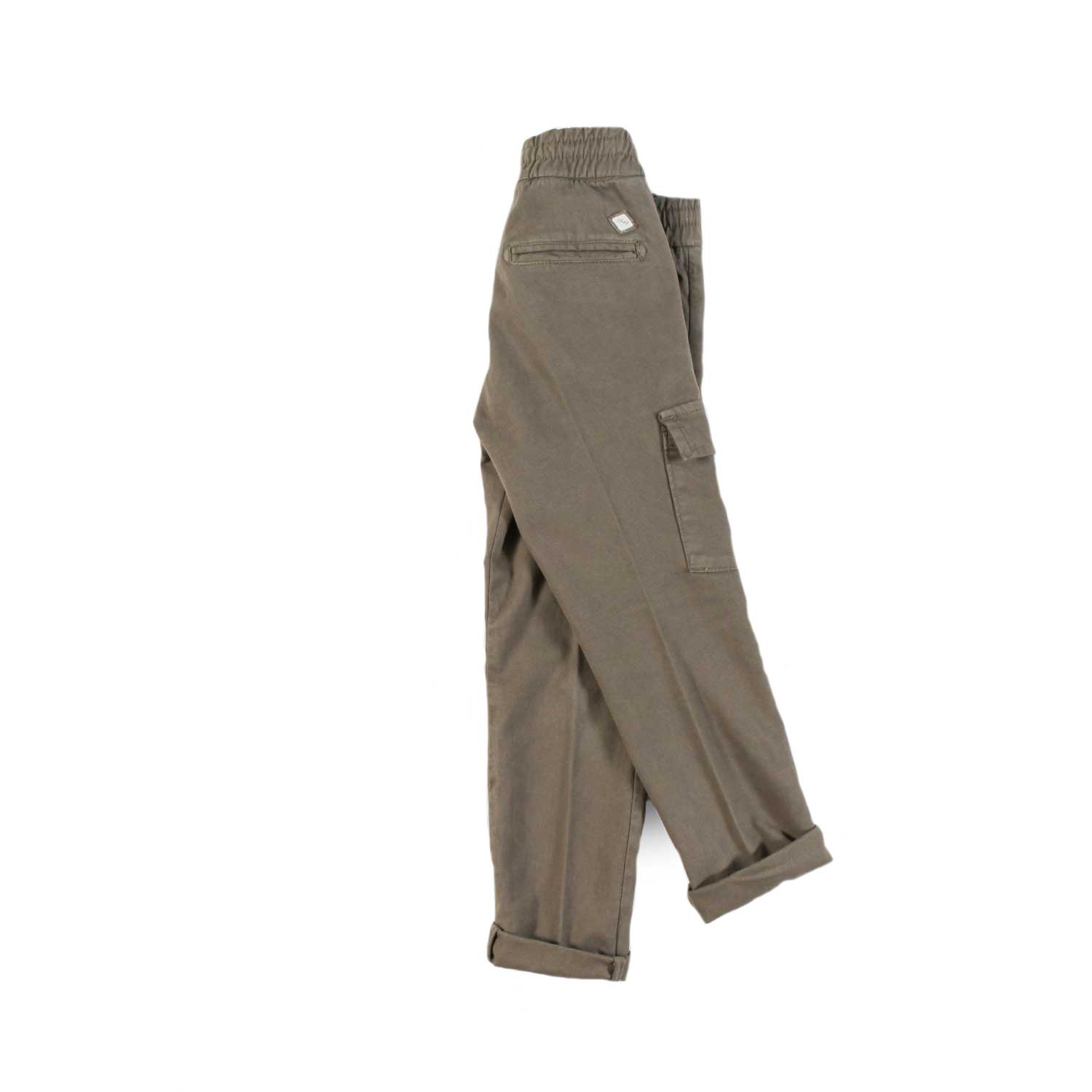 Nupkeet Pantalone con Tasconi e Coulisse in Operato Stretch – Toblino Vendite Flash