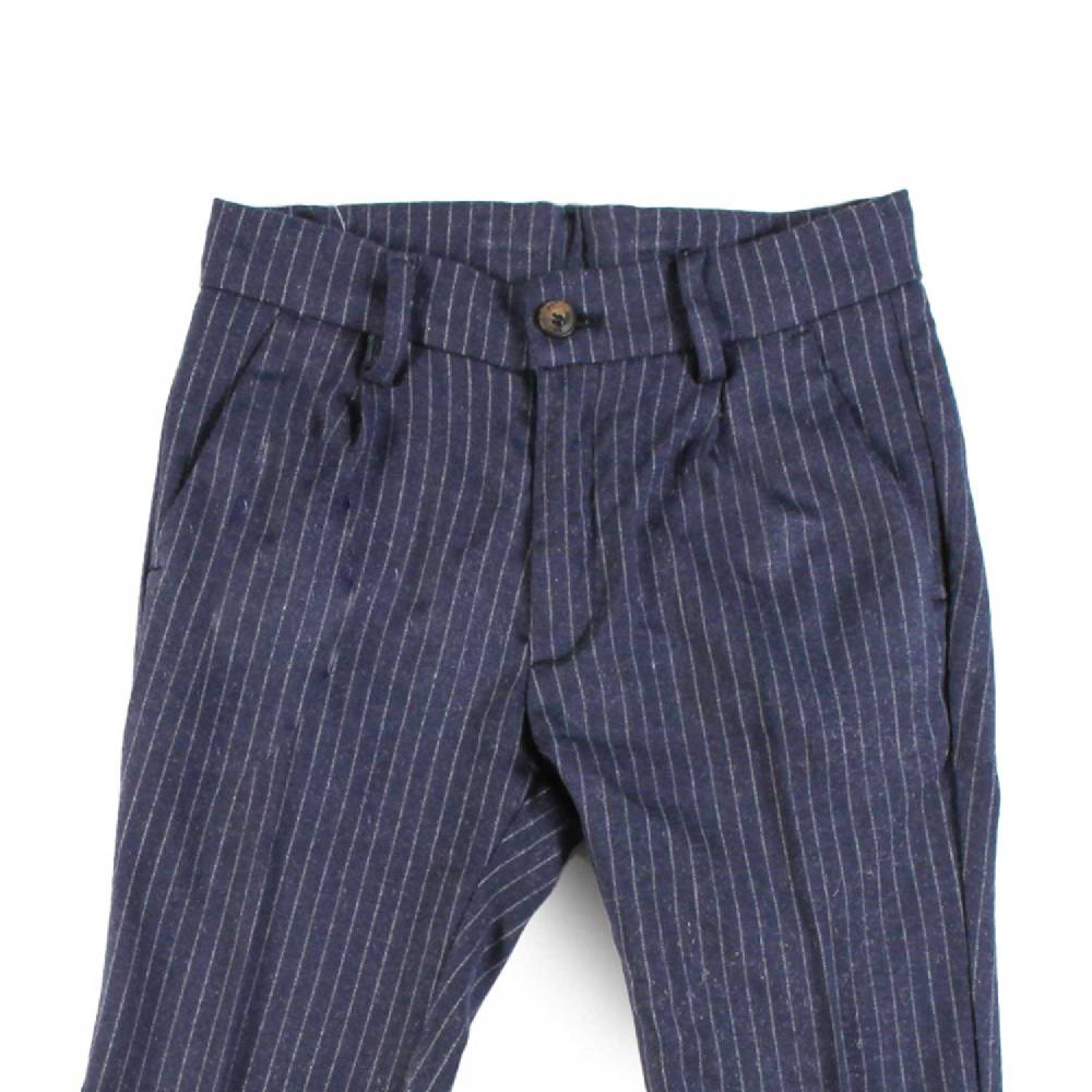 Nupkeet Pantalone con Pinces in Gessato – Annone Moda
