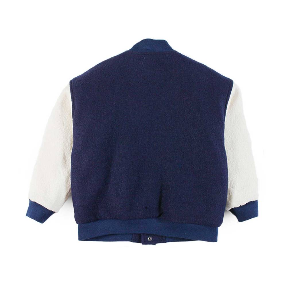 Nupkeet Bomber Bicolore con Patch in lana cotta – Castello Fino al 60% di sconto