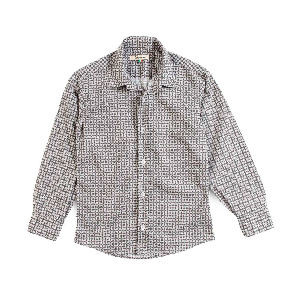 Nupkeet Camicia in Popeline Stampa Geometrica – Piave Promozione Limitata