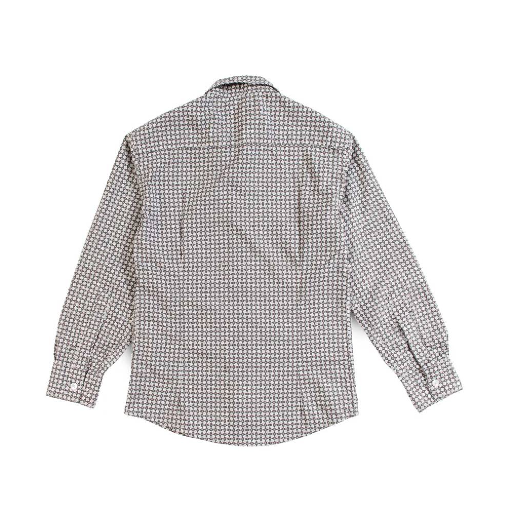 Nupkeet Camicia in Popeline Stampa Geometrica – Piave Promozione Limitata