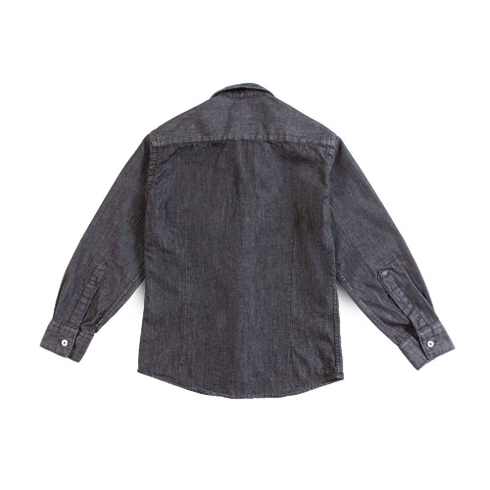 Nupkeet Camicia in Chambray nero – Morello Fino Al -60%