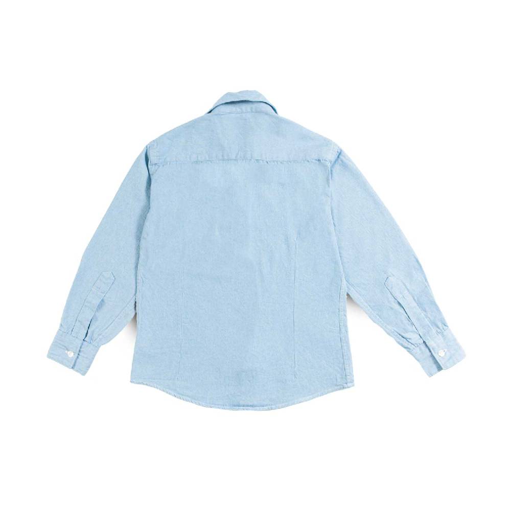 Nupkeet Camicia con Taschino in Denim Blu – Varano Shopping Online