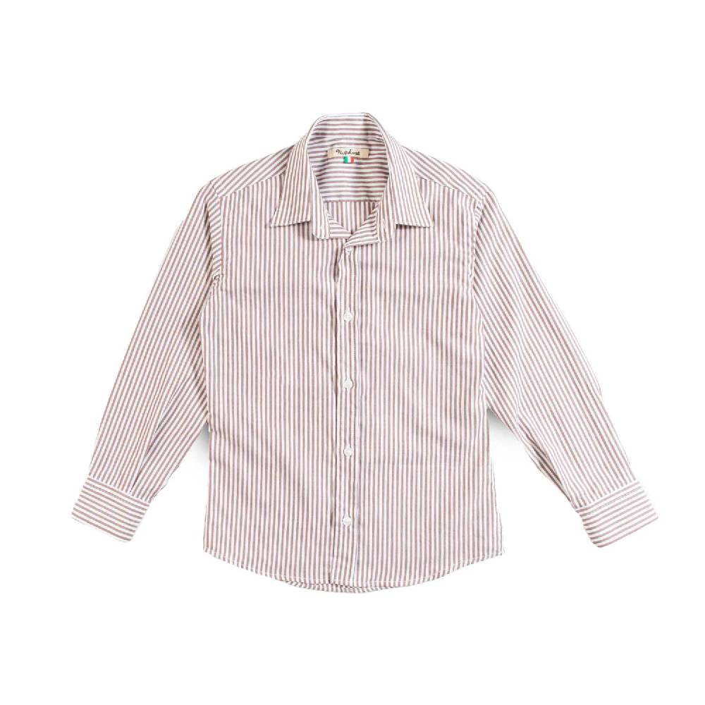 Nupkeet Camicia in Popeline a Righe – Onega Prezzo Ridotto