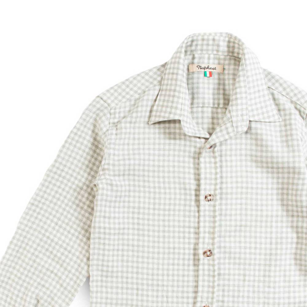 Nupkeet Camicia a Quadri in Flanella – Tovel Novità