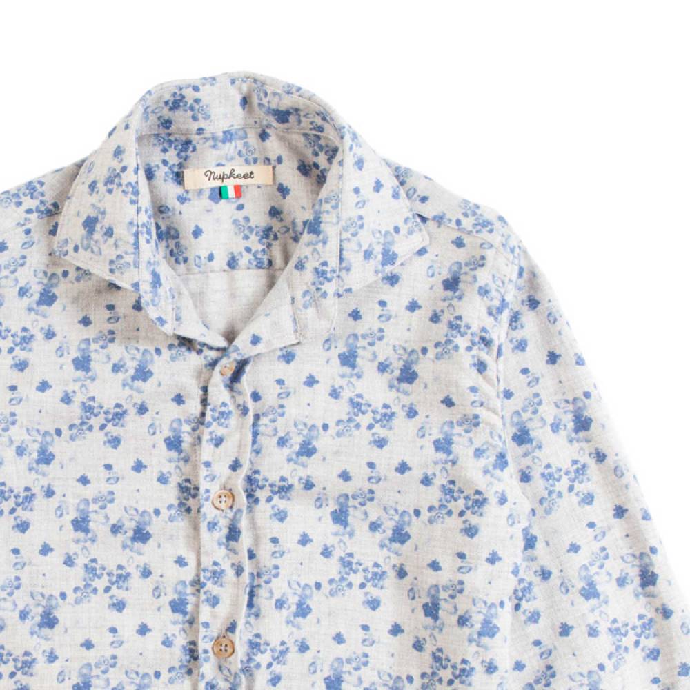 Nupkeet Camicia a Fiori in Flanella – Levico Presa