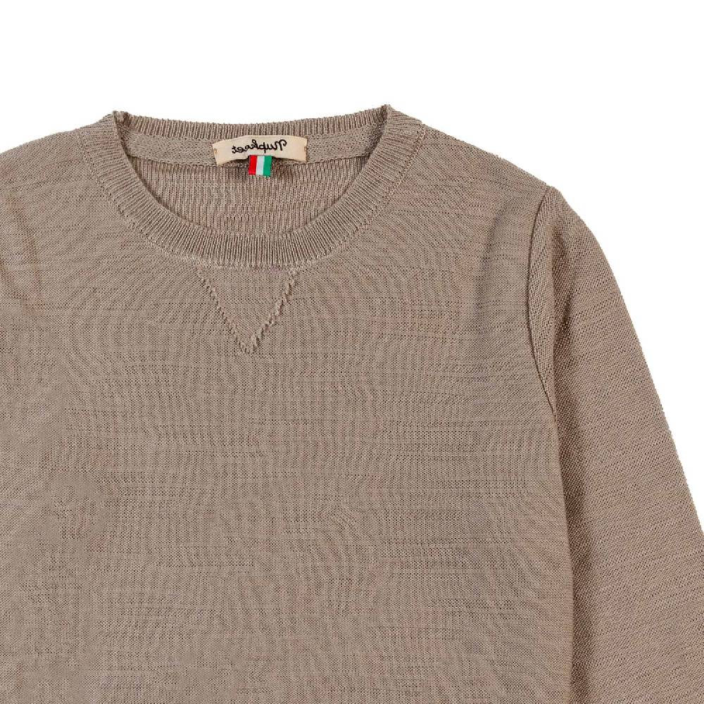 Nupkeet Pullover tricot beige sabbia Capalbio I Più Venduti