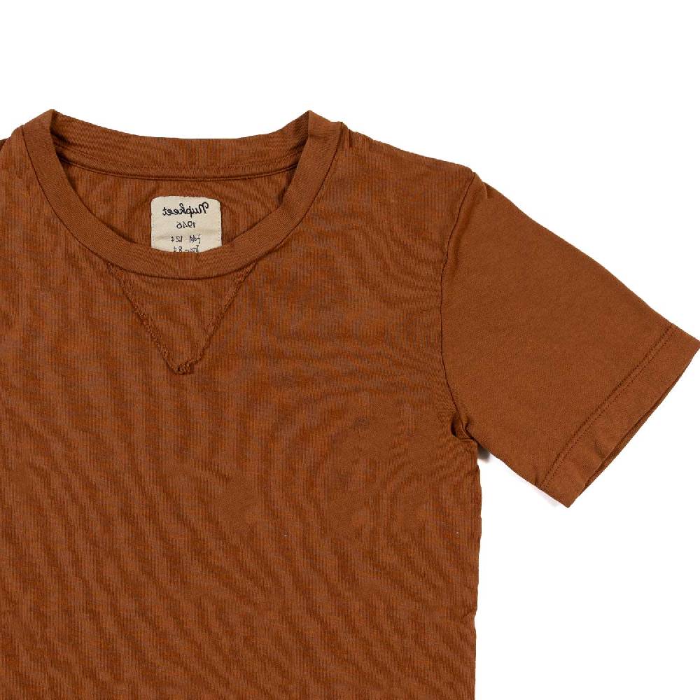 Nupkeet T-shirt marrone cacao Cortina In Saldo