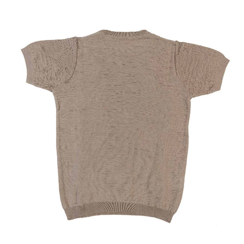 Nupkeet T-shirt tricot beige sabbia Fano Italy