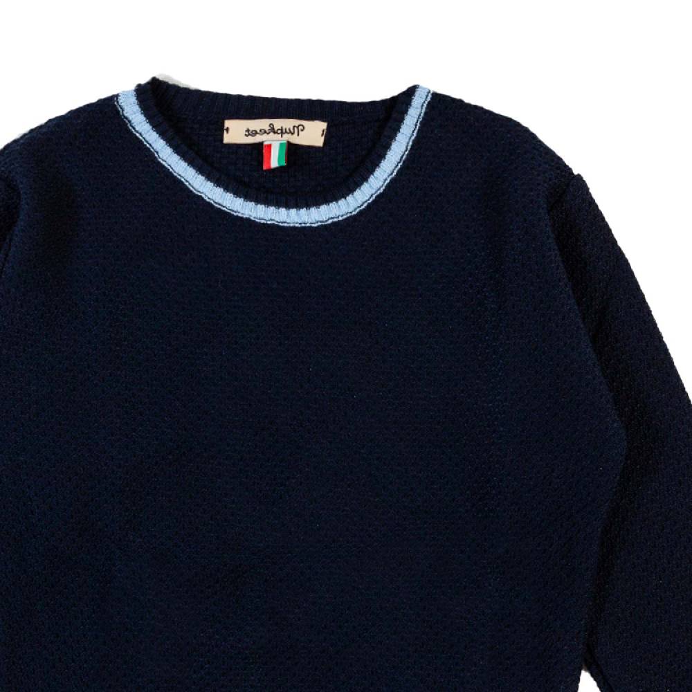 Nupkeet Pullover blu navy e celeste Lecce Vendita