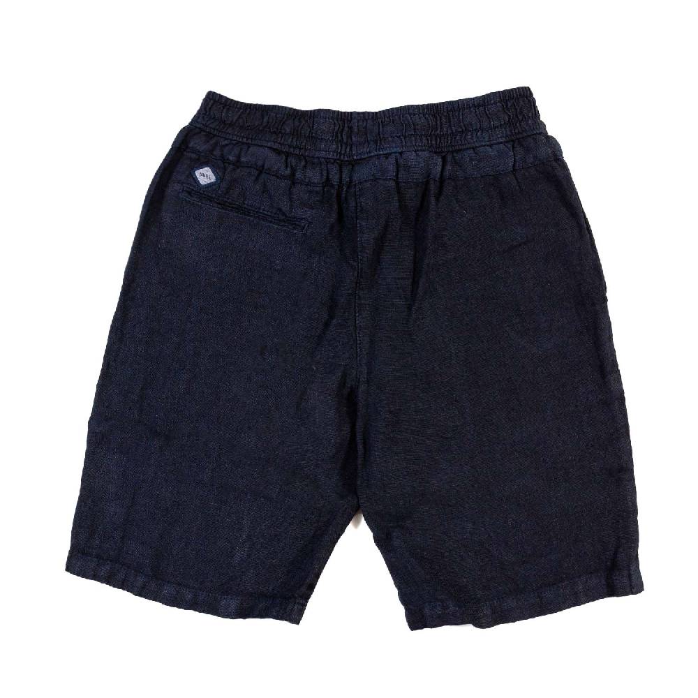 Nupkeet Bermuda lino blu navy Napoli Negozio