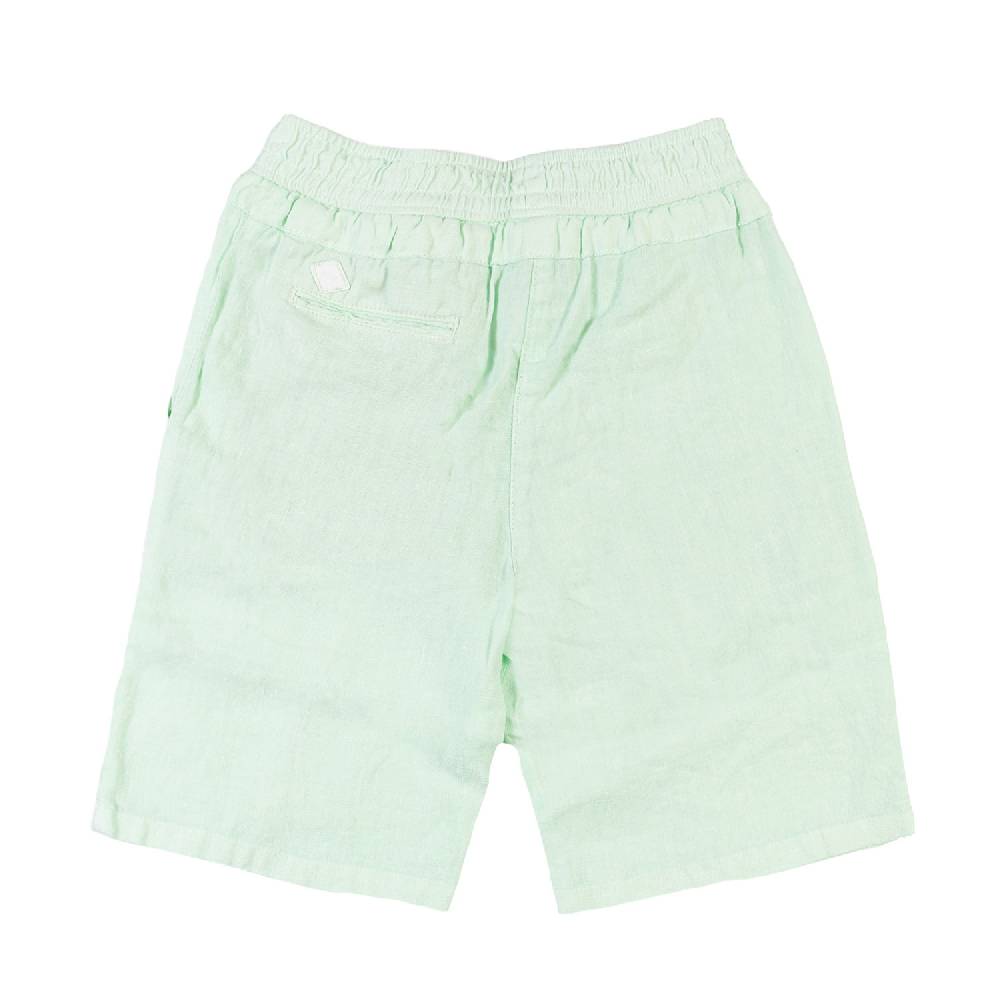 Nupkeet Bermuda lino verde acqua Napoli In Saldo