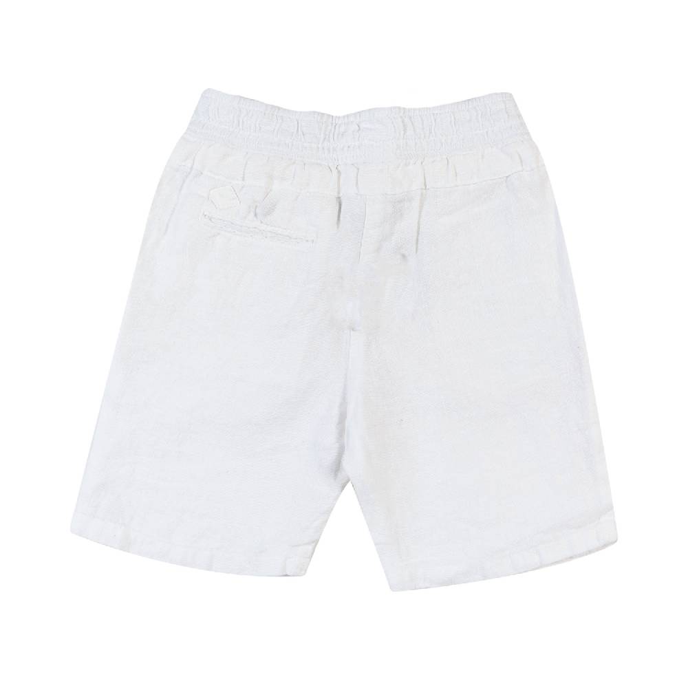 Nupkeet Bermuda lino bianco Napoli Moda